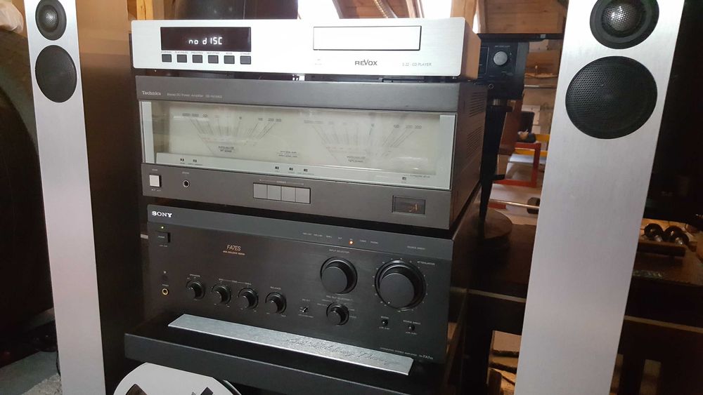 Wieża zestaw Revox cd S22 - Revox Elegance - Revox B77 - Sony TA FA7es
