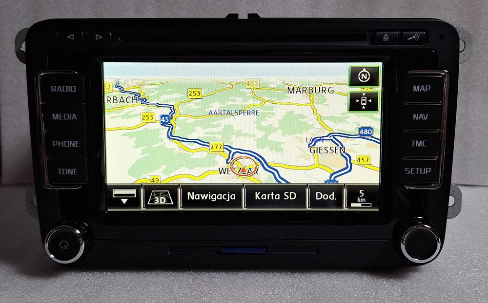 Radio RNS 510 DAB+ LED SSD Skoda COLUMBUS Kod, Mapy, GW 6