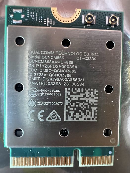 Wi-Fi модуль Qualcomm FastConnect 7800 QCNCM865 M.2 Wi-Fi 7 Bluetooth 5.4