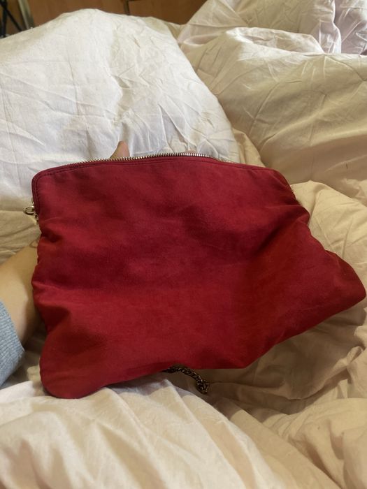 Bolsa Vermelha de Veludo