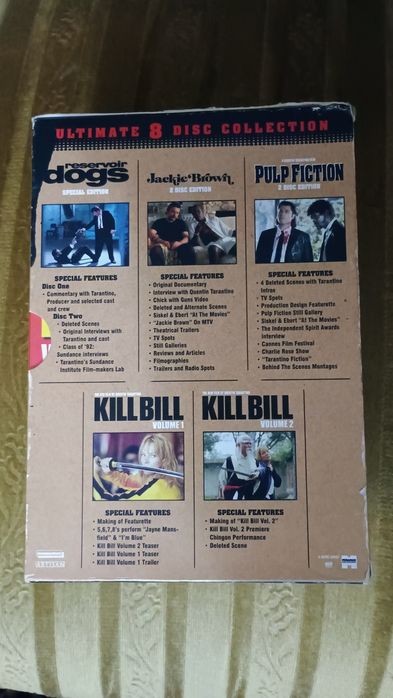 Quentin Tarantino dvd filmy kil bill Pulp fiction jakckie brown dogs