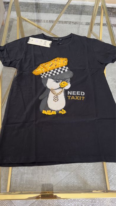 Bluzeczka, T-shirt, czarny kaczor MINT