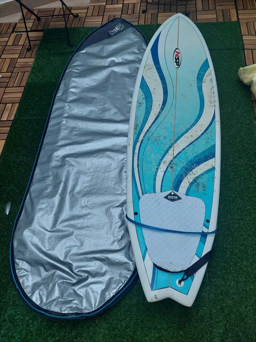 Prancha de Surf NSP 6'9" + Capa + Leash – Excelente para evolução