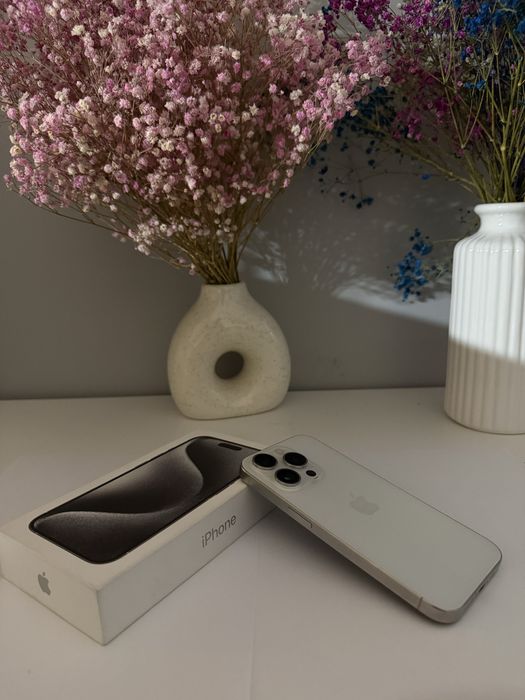 iPhone 15 Pro | White Titanium | Piękny!