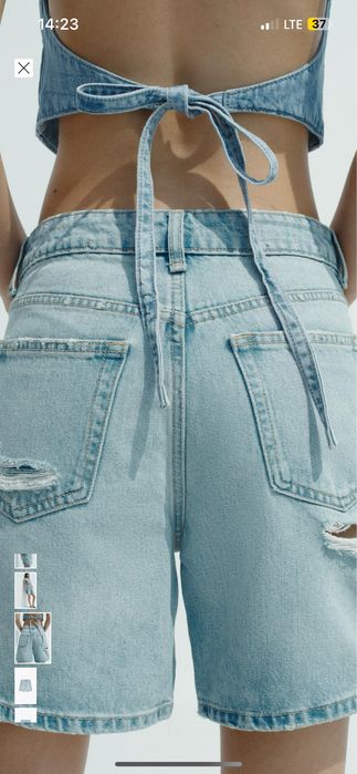 Джинсові шорти жіночі zara