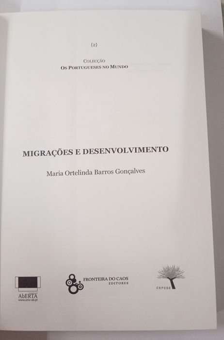 Migrações e desenvolvimento, de Maria Ortelinda Barros Gonçalves