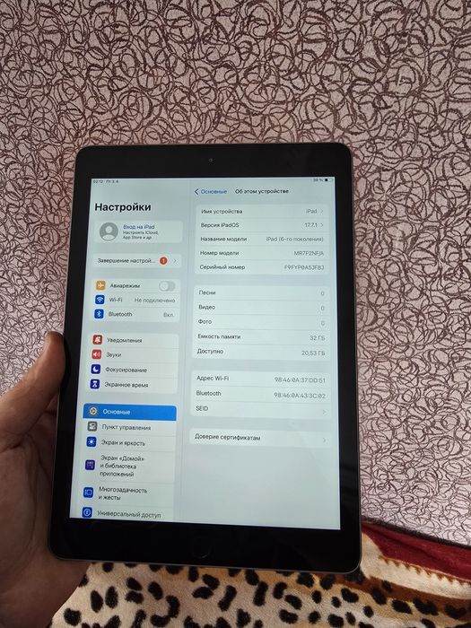Ipad 6 32gb Акумулятор 88% стан супер
