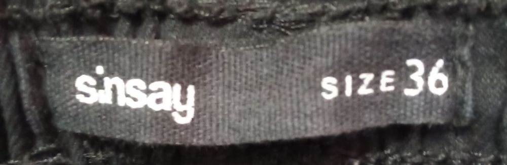 Штани карго чорні 36 розмір