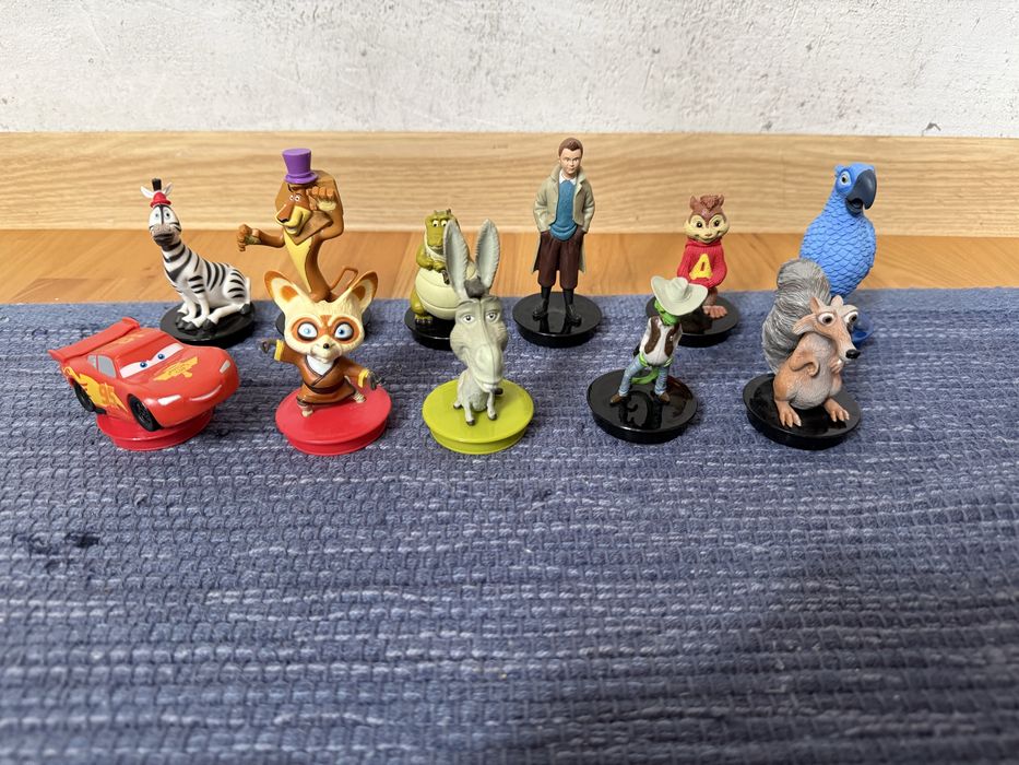Figurki z Kina, Cup Topper Figures, Zygzak, Shifu, Alvin