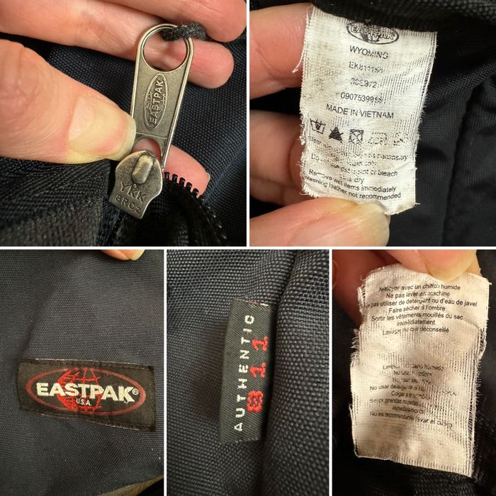 Eastpak рюкзак темно сірий з кожаним дном