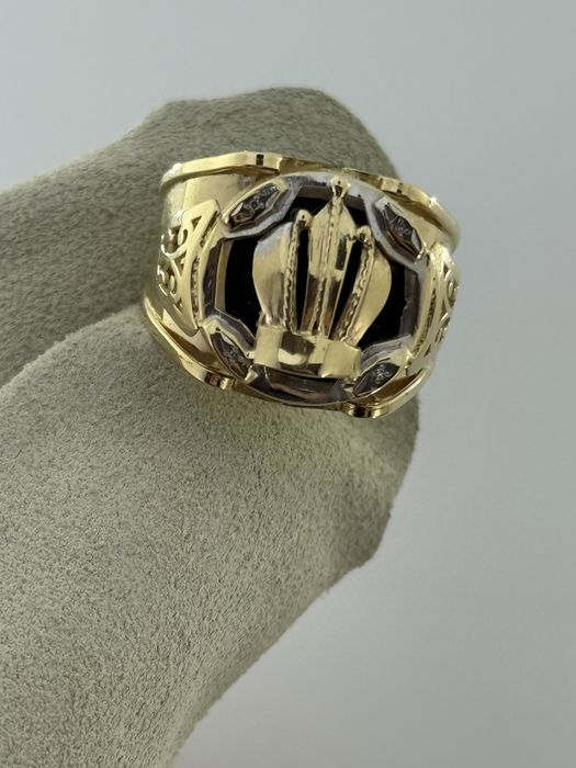 Złoty sygnet męski, Próba 585. Nowy (9102)