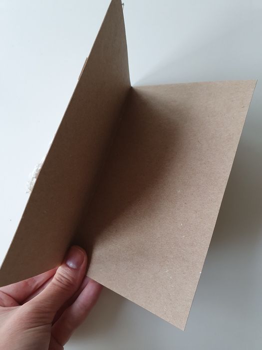 Новогодняя открытка ручной работы с коньками