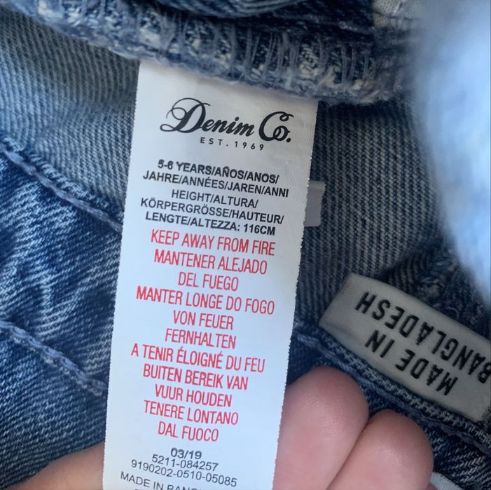 Джинсовий комбінезон на дівчінку H&m DenimCo