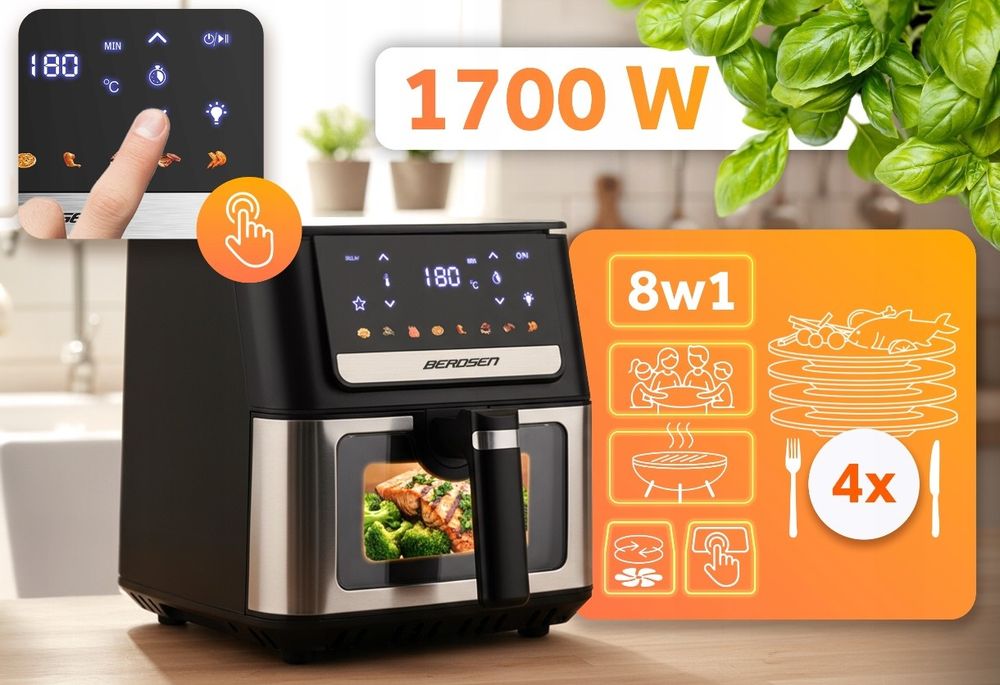 Фритюрниця безмасляна 6.5л  BERDSEN 1700W