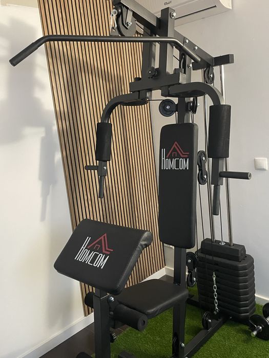 Máquina de Musculação Multifunções HOMCOM A91-177 - Como Nova