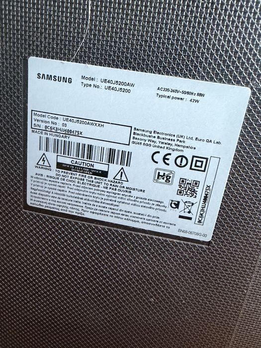 Telewizor samsung 40cali uszkodzona matryca