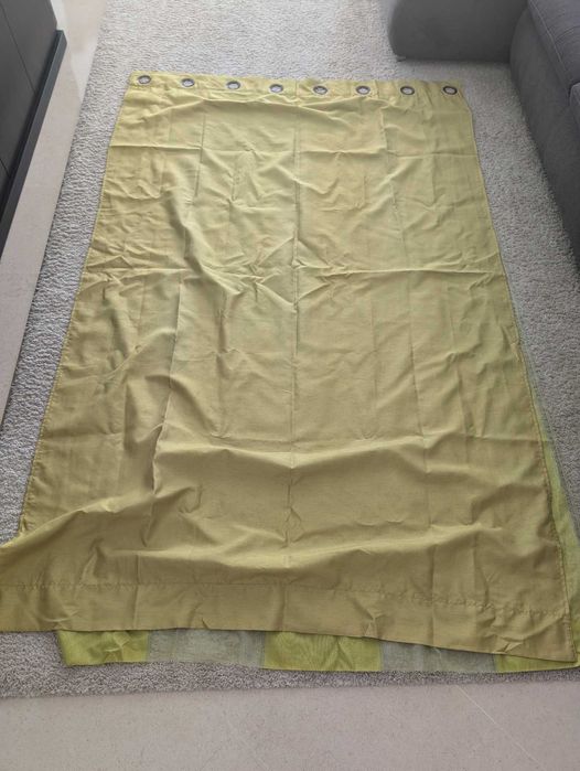 4 Cortinas Duplas verdes
