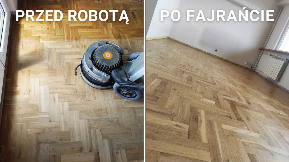 Renowacja, cyklinowanie, lakierowanie, olejowanie podłogi drewnianej