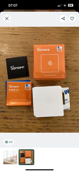 Sonoff Interruptor SNZB-01 Zigbee - Novo