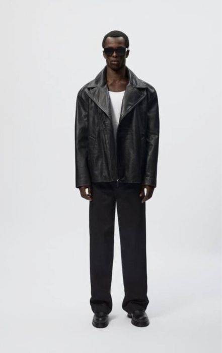 Новая Кожаная куртка косуха Zara оригинал Размер L