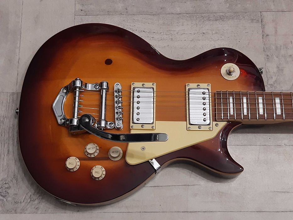 Gitara Les Paul z mostkiem Bigsby-sunburst-LP - wysyłka Gratis-zamiana
