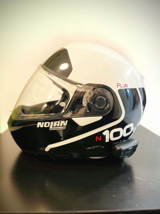 Capacete NOLAN N100-5 PLUS Consistency (M) + Intercom CARDO Spirit HD