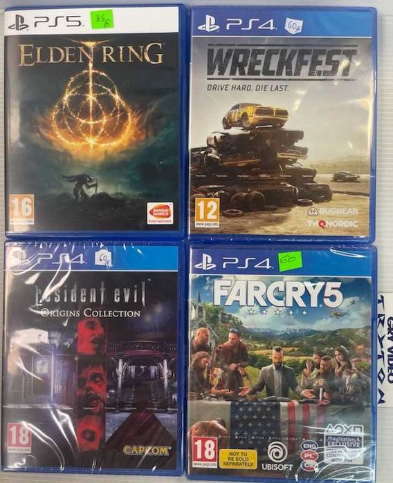 GRY PS4/PS5 Wreckfest Elden Ring Far Cry 5