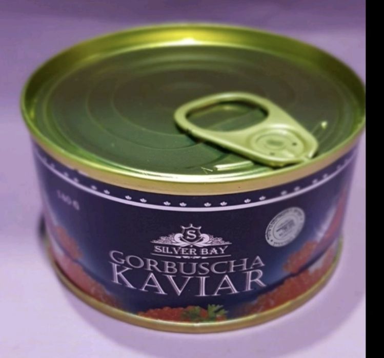 Червона ікра  чорна ікра Икра лососевая акция 140 грамм. Червона ікра