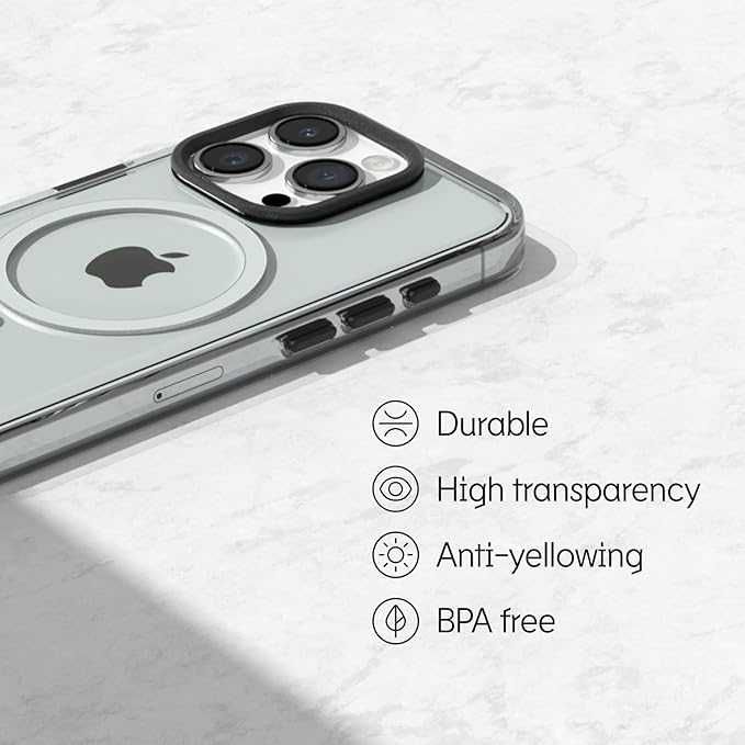 Etui kompatybilne z iPhone 15, przezroczyste