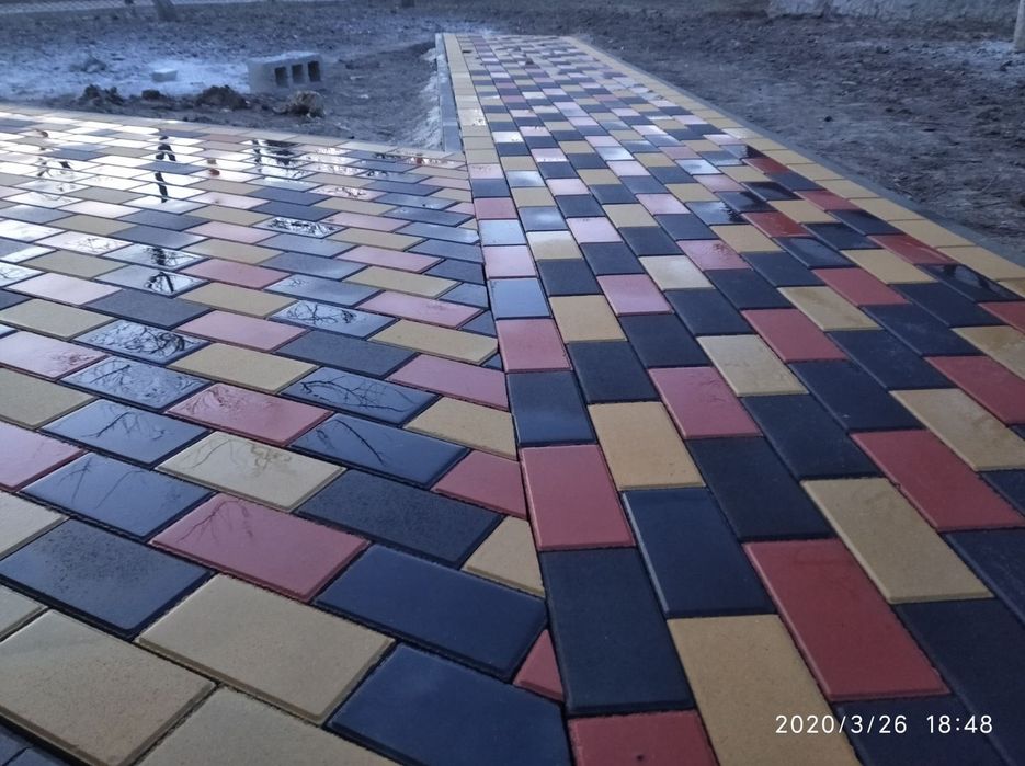 Професійне укладання бруківки, тротуарної плитки.