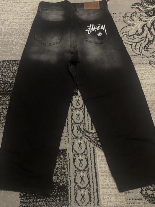 Stussy Black Baggy Jeans