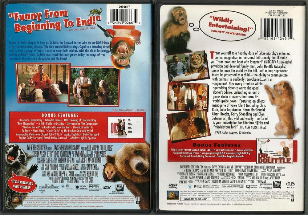 Dr Dolitte Eddy Murphy - 2 DVD´S64585259747331121