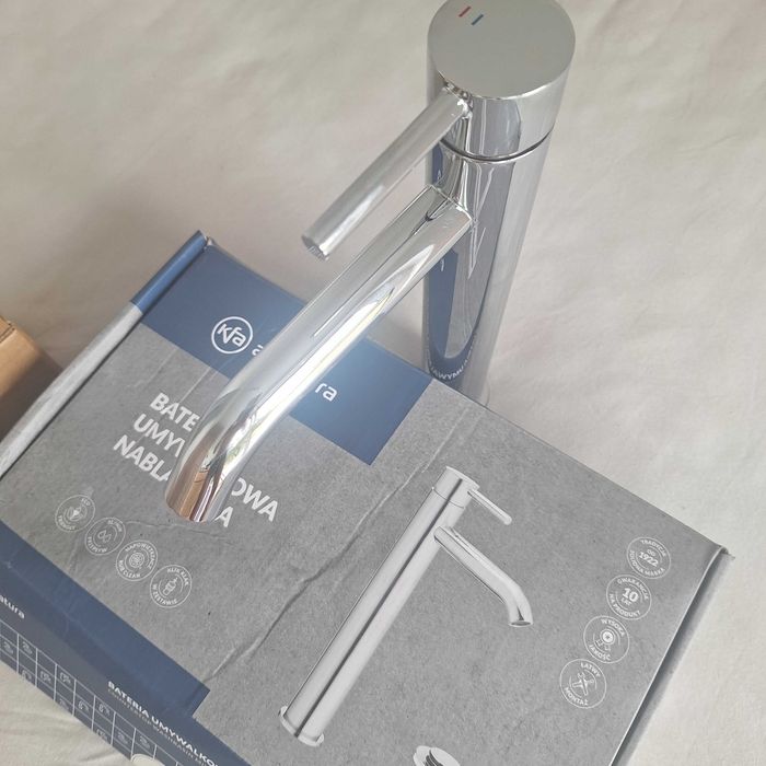 Kfa bateria umywalkowa nablatowa chrom