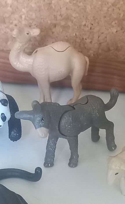 Conjunto de 8 animais em miniaturas