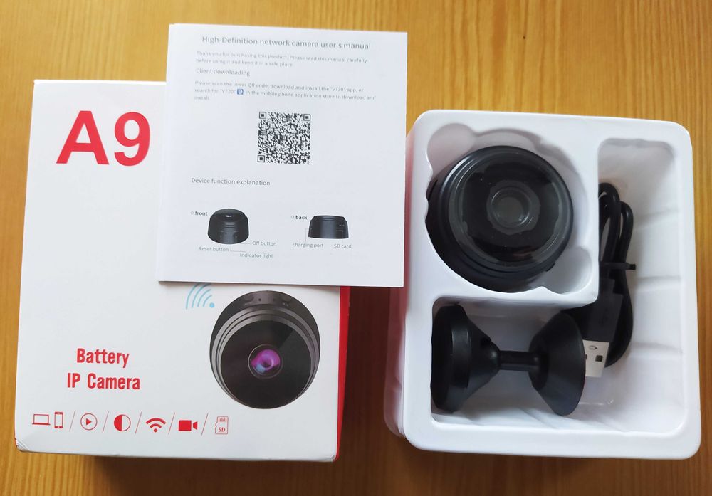 Беспроводная WI-FI IP мини-видеокамера видеонаблюдения