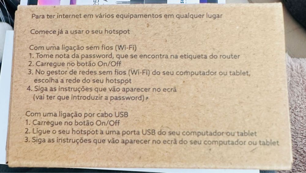 Hotspot 4G - novo