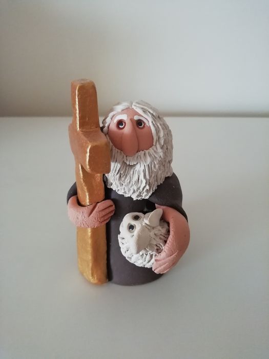 Figurado S. João em Barro - Artesanato da Alemanha