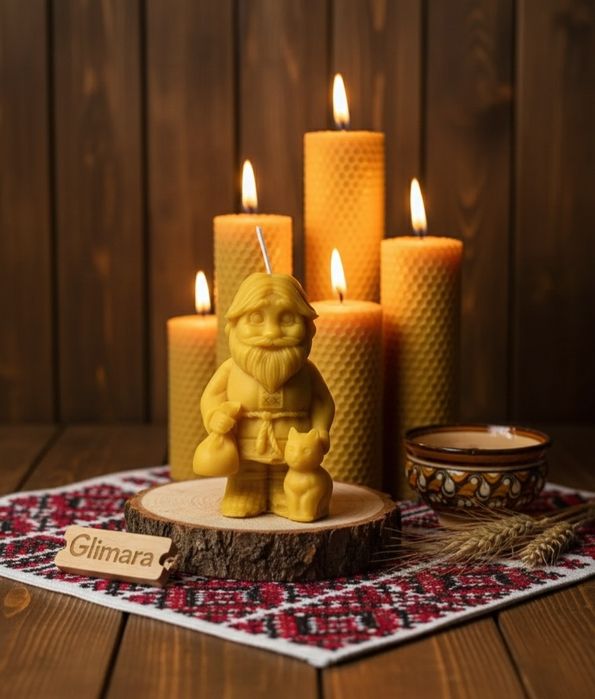 Свічки ручної роботи з натурального бджолиного воску