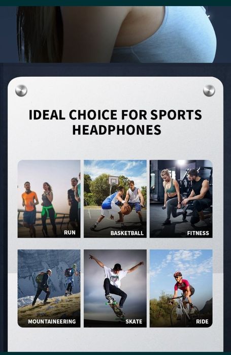 Сірі наушники Xiaomi Real Bone Conduction Sport B8 (кісткові)