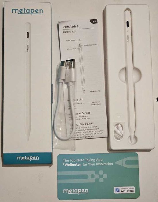 Стилус Metapen Pencil Air8 для Apple iPad 2018-2025