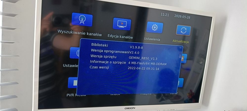 Dekoder DVBT2 HEVC H. 265 Blow 4525FHD