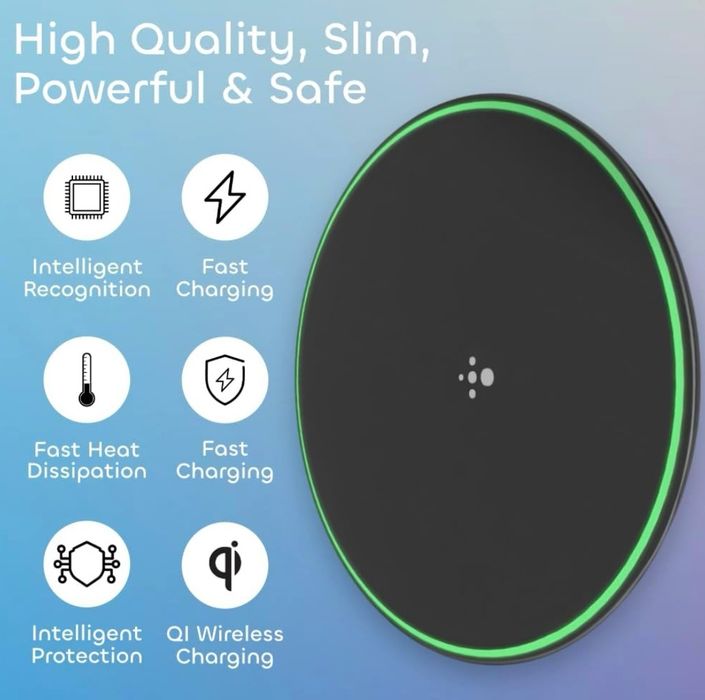 Ładowarka bezprzewodowa  do iPhone'a, Samsunga, Huawei, Sony, 15w