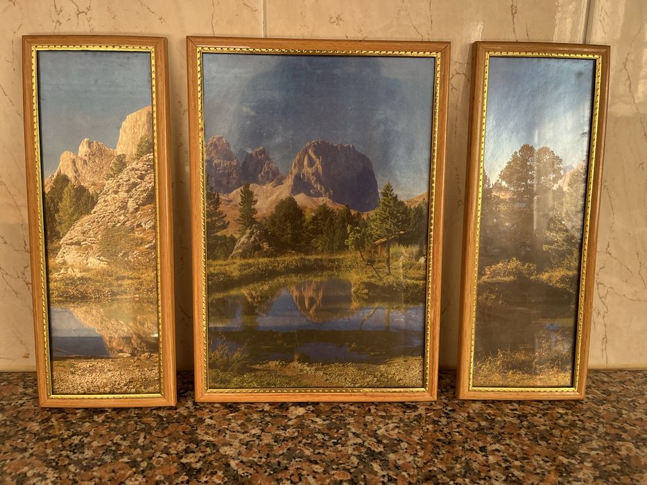 3 quadros em 1 natureza