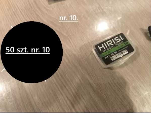 Haczyki wędkarskie nr. 10- 50 szt.