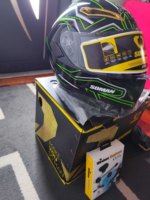 Capacete modelar com bluetooth novo