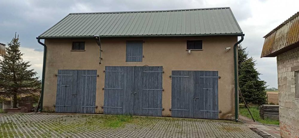 Dom jednorodzinny z budynkami garażowo magazynowymi