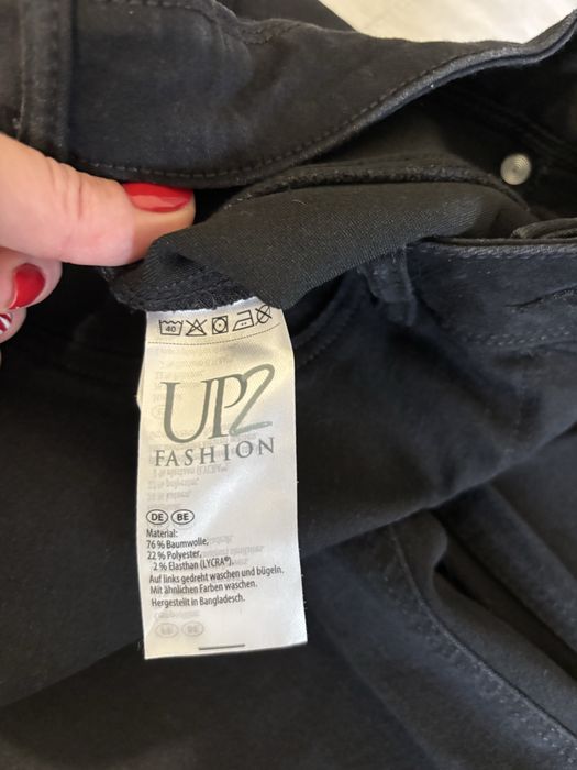 Czarne spodnie damskie UP2 FASHION – rozmiar 40/42