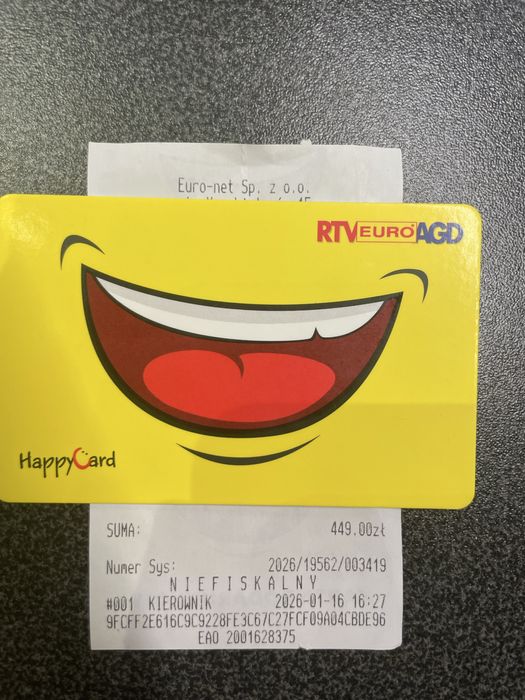 Karta podarunkowa  euro AGD Pilne