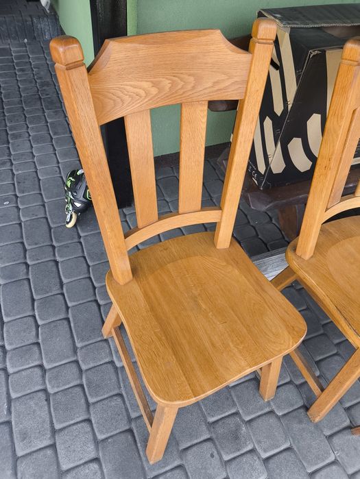 Krzesła drewniane dębowe