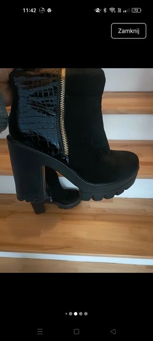 Kozaki na zamek obcas